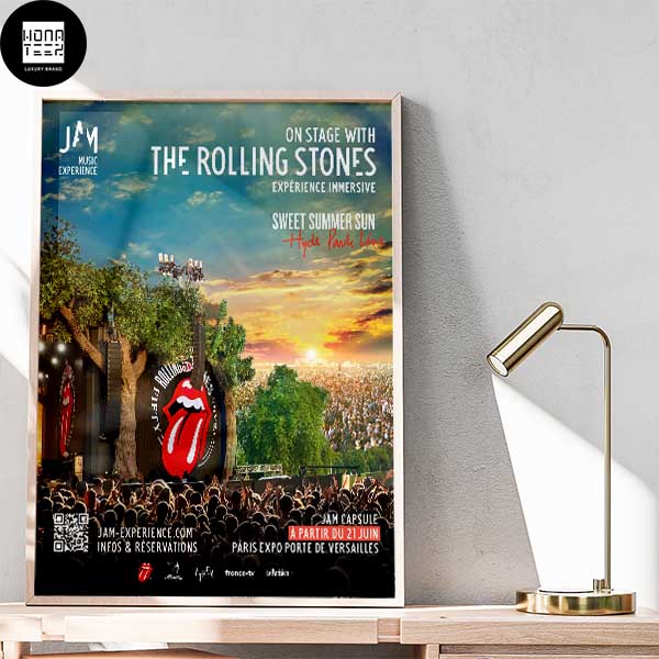 The Rolling Stone Sweet Summer Sun Hyde Park Line Jam Music Experience Fan Gifts Home Decor Poster Canvas