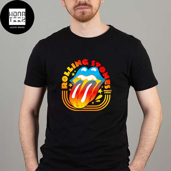 The Rolling Stones Forty Licks Logo Colors Classic T-Shirt