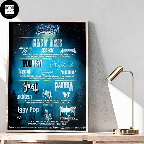 Tons Of Rock Festival on June 23rd Home Decor Poster Canvas