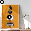 The Girl With Flowers And Record Lose Your Mind Find Your Soul Home Decor Poster Canvas