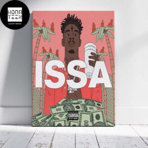 21 Savage Debut Album Issa Pink Fan Gifts Home Decor Poster Canvas