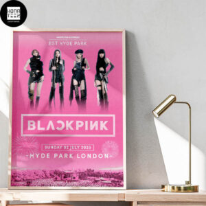 BlackPink At BST Hyde Park London Sunday 02 July 2023 Home Decor Poster Canvas