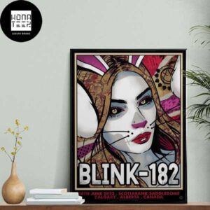 Blink-182 World Tour 30th June 2023 Scotiabank Saddledome Canada Fan Gifts Home Decor Poster Canvas