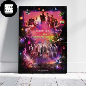 ColdPlay X BTS My Universe Fan Gifts Home Decor Poster Canvas