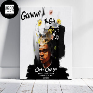 Gunna The Gift 9th September 2023 Barclays Center Brookyln Ny Fan Gifts Home Decor Poster Canvas