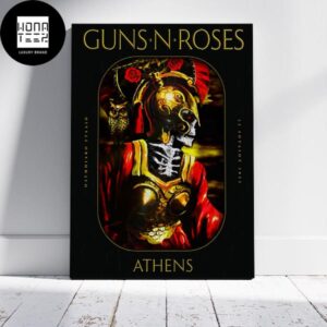 Guns N Roses Athens Olympic Stadium 22 July 2023 Fan Gifts Home Decor Poster Canvas