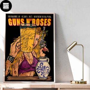 Guns N Roses FrankeFurt DE 03 July 2023 Deutsche Bank Park Fan Gifts Home Decor Poster Canvas