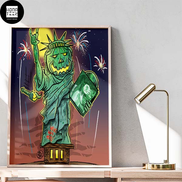 Helloween Happy 4th Of July Independence Day Fan Gifts Home Decor Poster Canvas