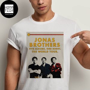Jonas Brothers Five Albums, One Night The World Tour Fan Gifts Classic T-Shirt