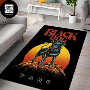 Led Zeppelin Black Dog Sunset Luxury Rug