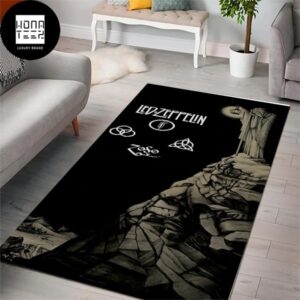 Led Zeppelin Logo Woman With An Oil Lamp Luxury Rug