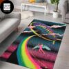 Led Zeppelin Stairway To Heaven Fallen Angel With Crashing Airship Luxury Rug