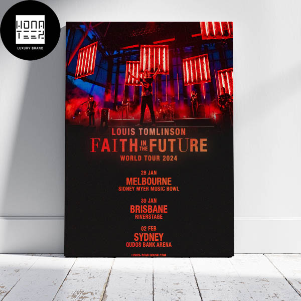 Louis Tomlinson Faith In The Future World Tour 2024 Fan Gifts Home Decor Poster Canvas