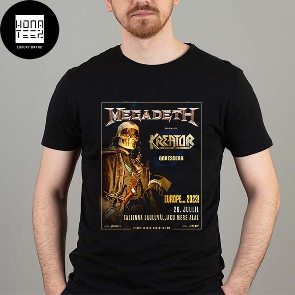 Megadeth Europe Tour 2023 Tallinna Lauluvaljak Mere Ala Fan Gifts Classic T-Shirt