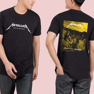 Metallica New York TakeOver The Black Album in Black And White August 19 Texas Theatre Two Sides Fan Gifts Classic T-Shirt