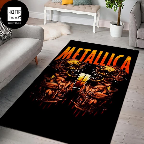 Metallica Sanitarium Tortured Skeletons Luxury Rug