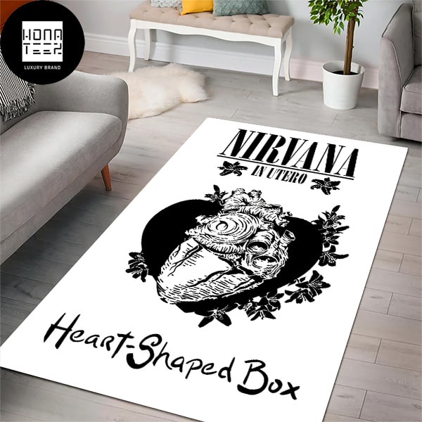 Nirvana Heart Shaped Box White Luxury Rug