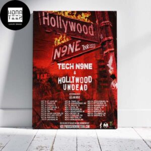 Tech N9ne Hollywood Tour 2023 Fan Gifts Home Decor Poster Canvas