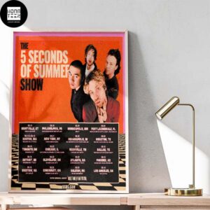 The 5 Seconds Of Summer Show Timeline Fan Gifts Home Decor Poster Canvas