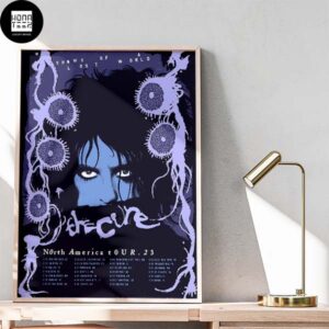 The Cure North America Tour 2023 Show Of A Lost World Dusk Melrose Home Decor Poster Canvas