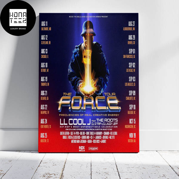 The Force Tour Frequencies Of Real Creative Energy LL Cool J  Home Decor Poster Canvas