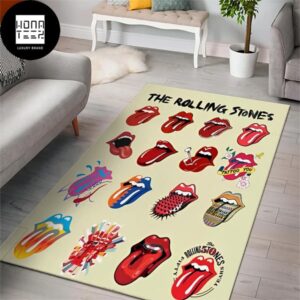 The Rolling Stones Fancy Logo Luxury Rug