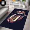 The Rolling Stones Red And Blue Logo Luxury Rug