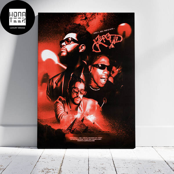 Travis Scott Ft Abel x Benito New Song KPOP Fan Gifts Home Decor Poster Canvas