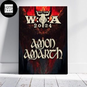 Amon Amarth Vikings of Germany 31 07-03 08 2024 Fan Gifts Home Decor Poster Canvas
