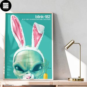 Blink-182 Glasgow Scotland OVO Hydro September 01 2023 Bunny Fan Gifts Home Decor Poster Canvas