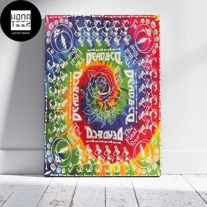 Dead And Company The Final Tour Skull Logo And Rainbow Color Fan Gifts Home Decor Poster Canvas