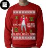 Drake I Know When Those Sleigh Bell Ring 2023 Ugly Christmas Sweater