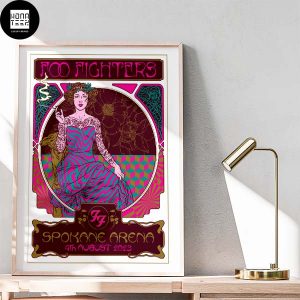 Foo Fighters Spokane Arena 4th August 2023 Fan Gifts Home Decor Poster Canvas