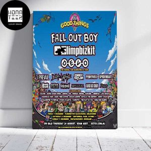 Good Things Fest Fall Out Boy Limpbizkit Devo 1 2 3 December Fan Gifts Home Decor Poster Canvas