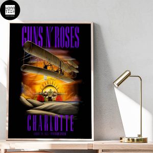 Guns N Roses Charlotte NC August 29 2023 Spectrum Center Fan Gifts Home Decor Poster Canvas