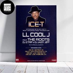 Ice-T Appearing With Hip-Hops Most Unforgettable Celebration 8 9 2023 Fan Gifts Home Decor Poster Canvas