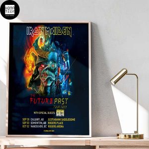 Iron Maiden The Future Past Tour 2023 Canada Fan Gifts Home Decor Poster Canvas