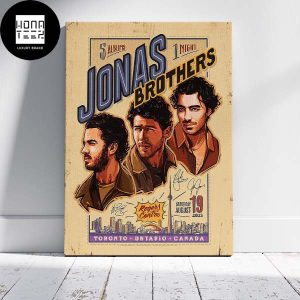 Jonas Brothers 5 Albums 1 Night Rogers Centre 19 August 2023 Toronto Canada Fan Gifts Home Decor Poster Canvas