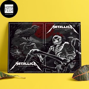 Metallica Arlington TX ATT Stadium August 20 2023 M72 World Tour Fan Gifts Two Nights Home Decor Poster Canvas