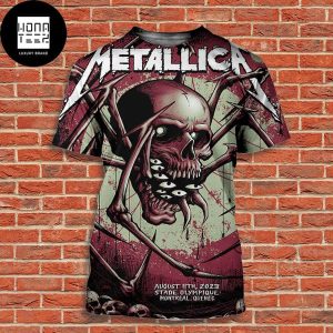 Metallica August 11th 2023 Stade Olympique Montreal Quebec Classic All Over Print Shirt