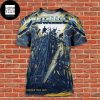 Metallica Los Angeles North American Tour 2023 24-27 August 2023 Golden Color Fan Gifts All Over Print Shirt