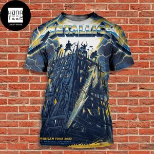 Metallica Los Angeles North American Tour 2023 24-27 August 2023 Fan Gifts All Over Print Shirt