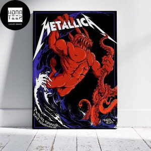 Metallica M72 Metlife Stadium East Rutherford NJ August 4 2023 Fan Gift Home Decor Poster Canvas