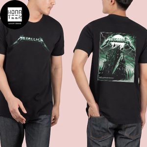 Metallica North American Tour 2023 East Rutherford Garden Court Level 3 Dream Live Dark Green Two Sides Classic T-Shirt