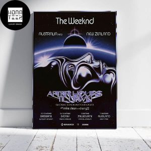 The Weeknd After Hours til Dawn Tour Global Stadium Tour 2023 Australia New Zealand Fan Gifts Home Decor Poster Canvas