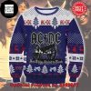 ACDC Deer And Christmas Tree Luxury Fan Gifts 2023 Ugly Chirstmas Sweater