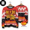 ACDC Hells Bells Dancing In Firer 2023 Ugly Chirstmas Sweater