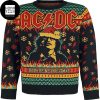 ACDC Hells Bells Firer And Red Guitar 2023 Ugly Christmas Sweater