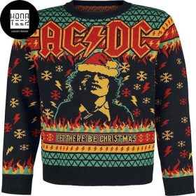 ACDC Let There Be Christmas 2023 Ugly Christmas Sweater - Honateez