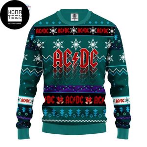 ACDC Snowflake And Blue 2023 Ugly Chirstmas Sweater